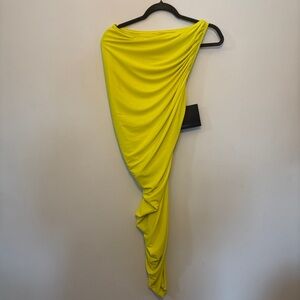 Norma Kamali Bright Yellow Dress